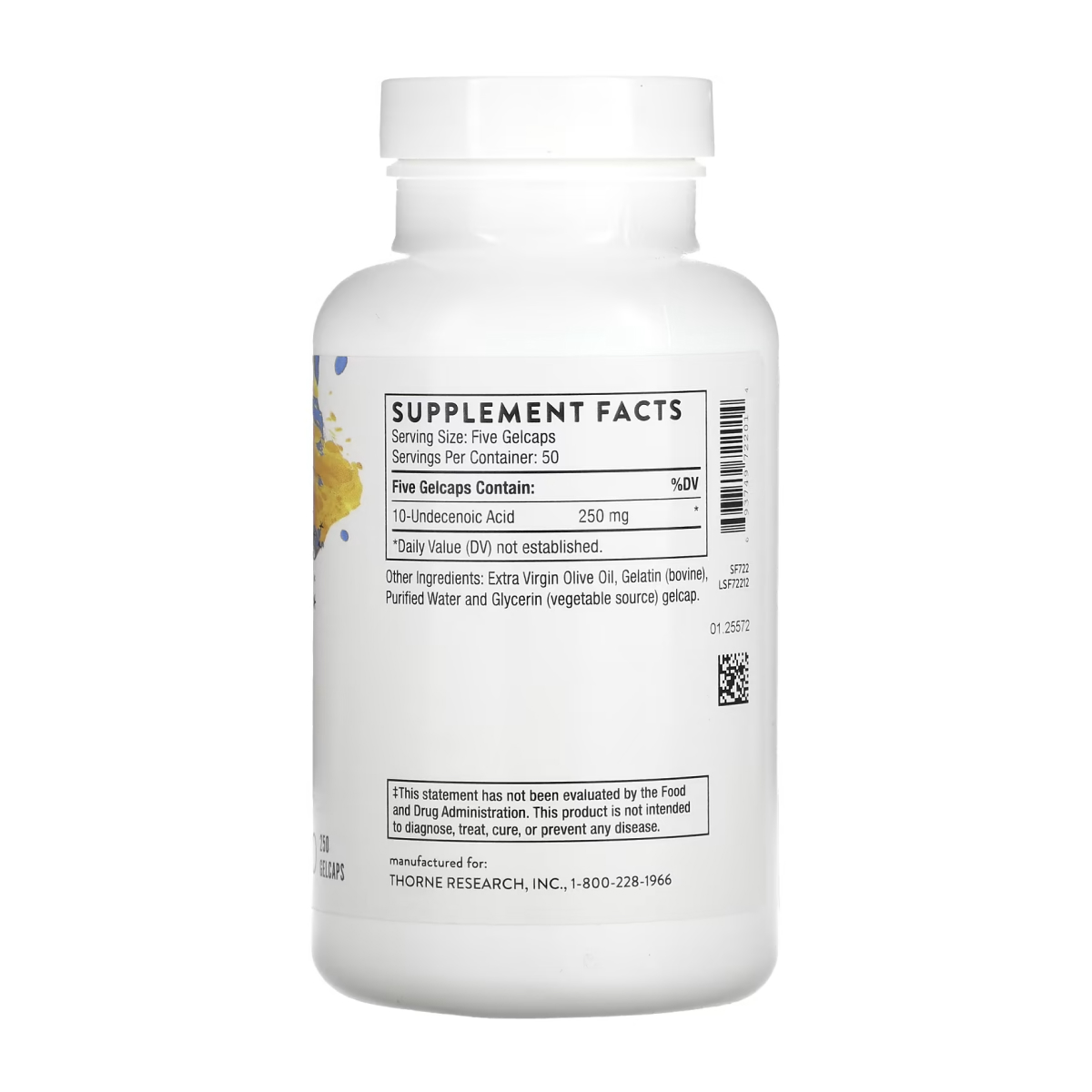 Undecylenic Acid - 250 caps - Зображення 2