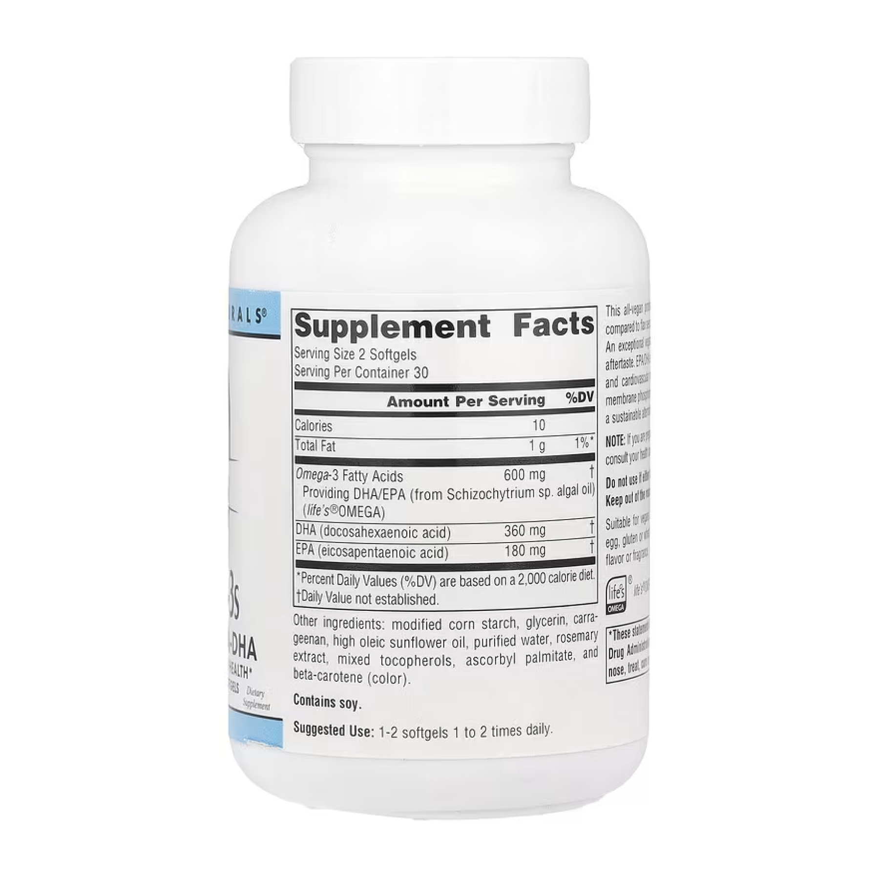 Vegan Omega-3s EPA-DHA 300mg - 60 softgels (До 06.26) - Зображення 2