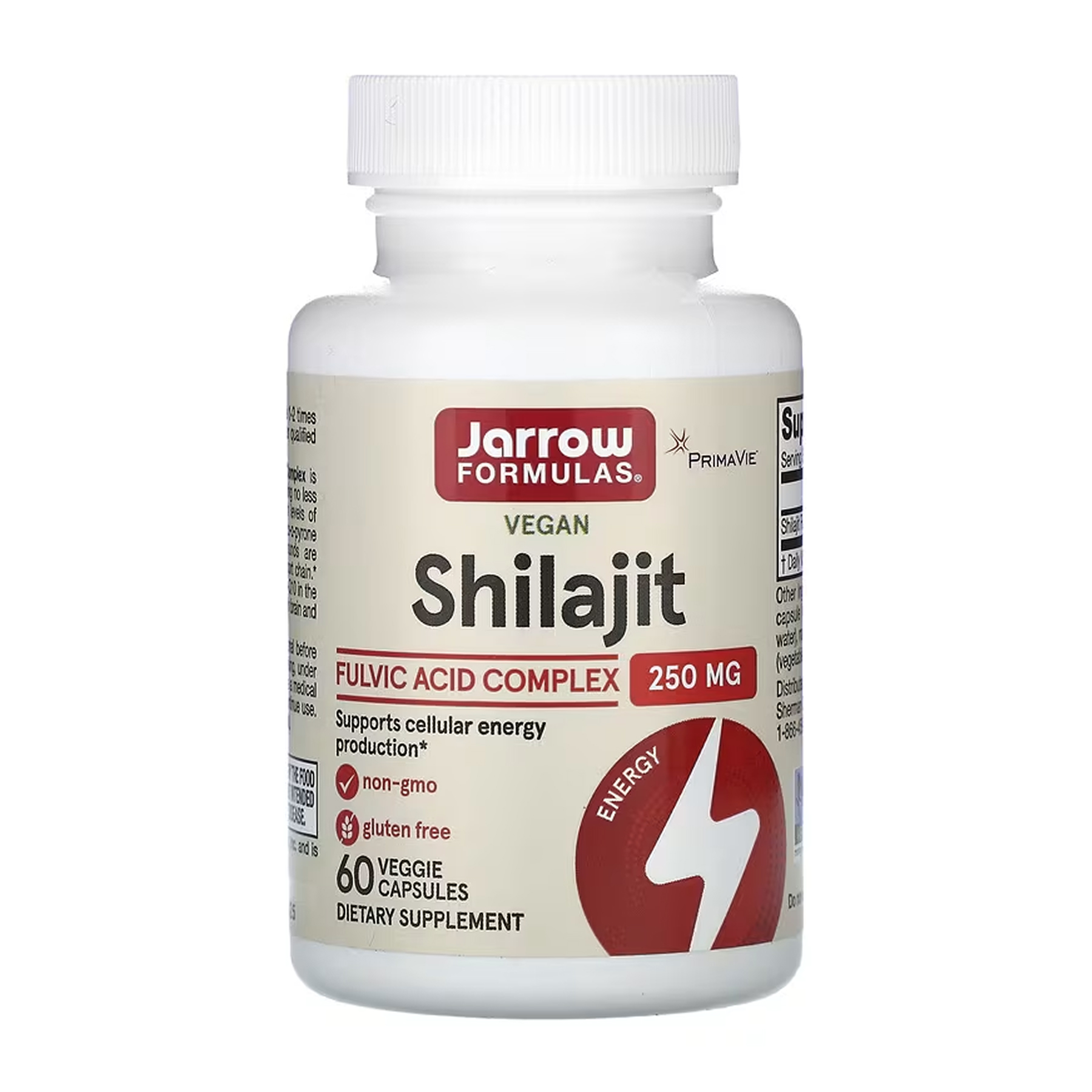 Vegan Shilajit Fulvic Acid Complex 250mg - 60 vcaps