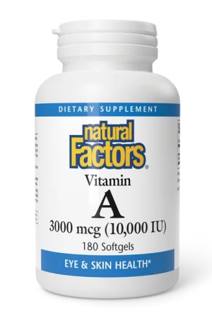 Vitamin A 3000mcg 10000IU - 180 softgels
