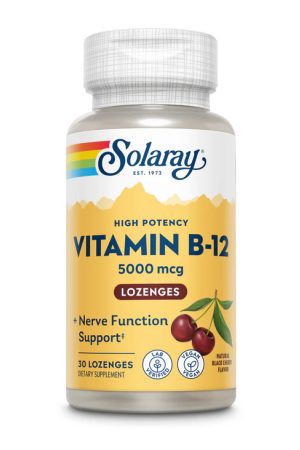 Vitamin B-12 5000mcg - 30 lozenges Natural Cherry