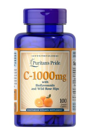 Vitamin C-1000 mg with Bioflavonoids & Rose Hips - 100 caps (Пошкоджена банка)