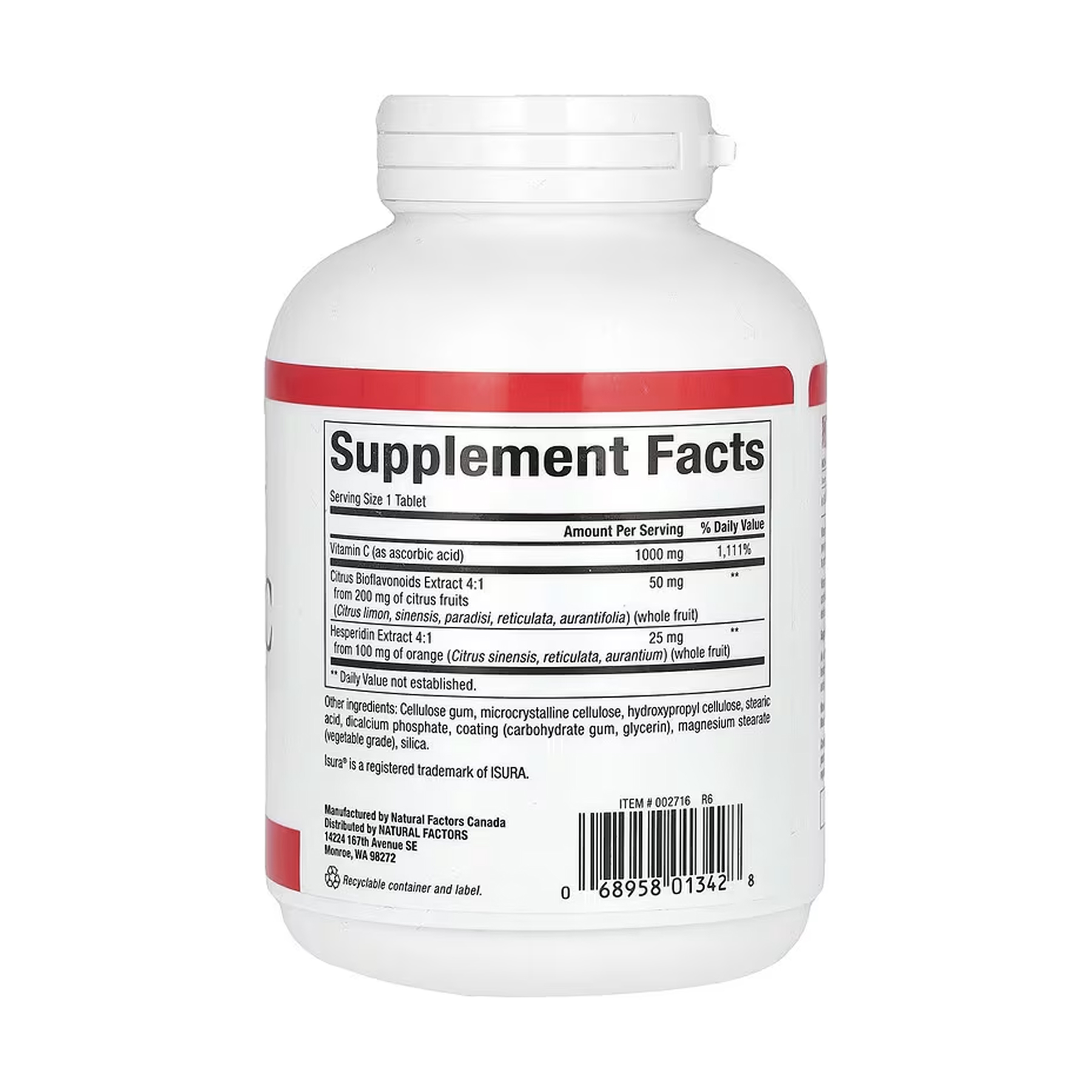 Vitamin C 1000mg - 180 tabs - Зображення 2