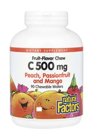 Vitamin C 500 mg - 90 Chewable Wafers Peach Passion Fruit and Mango
