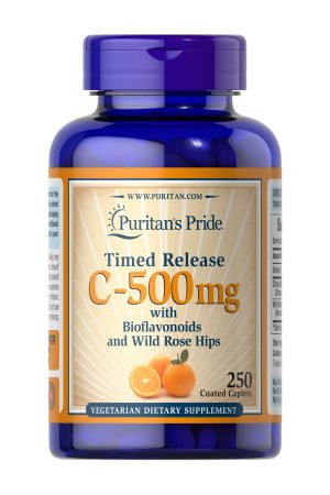 Vitamin C-500 mg with Rose Hips Time Release - 250 caps