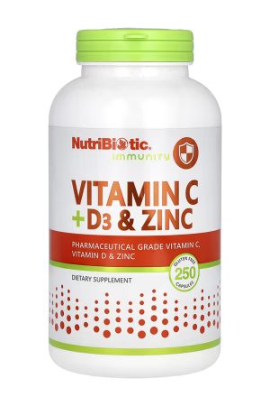 Vitamin C + D3 & Zinc - 250 caps