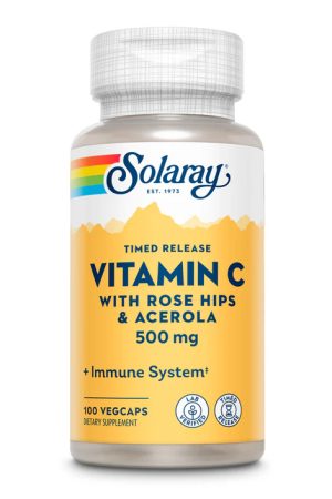 Vitamin C with Rose Hips & Acerola, Timed Release 500mg - 100 vcaps