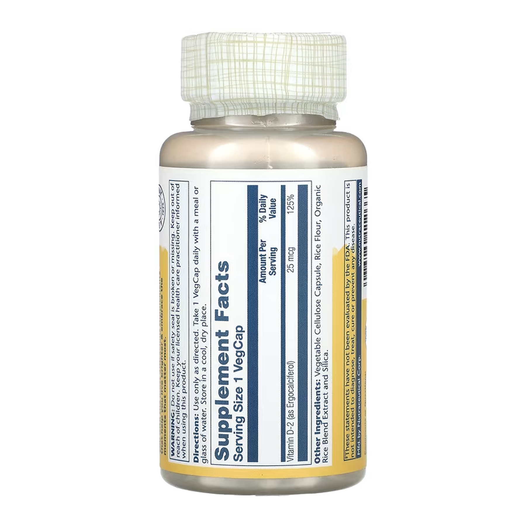 Vitamin D-2 25 mcg - 60 vcaps - Зображення 2