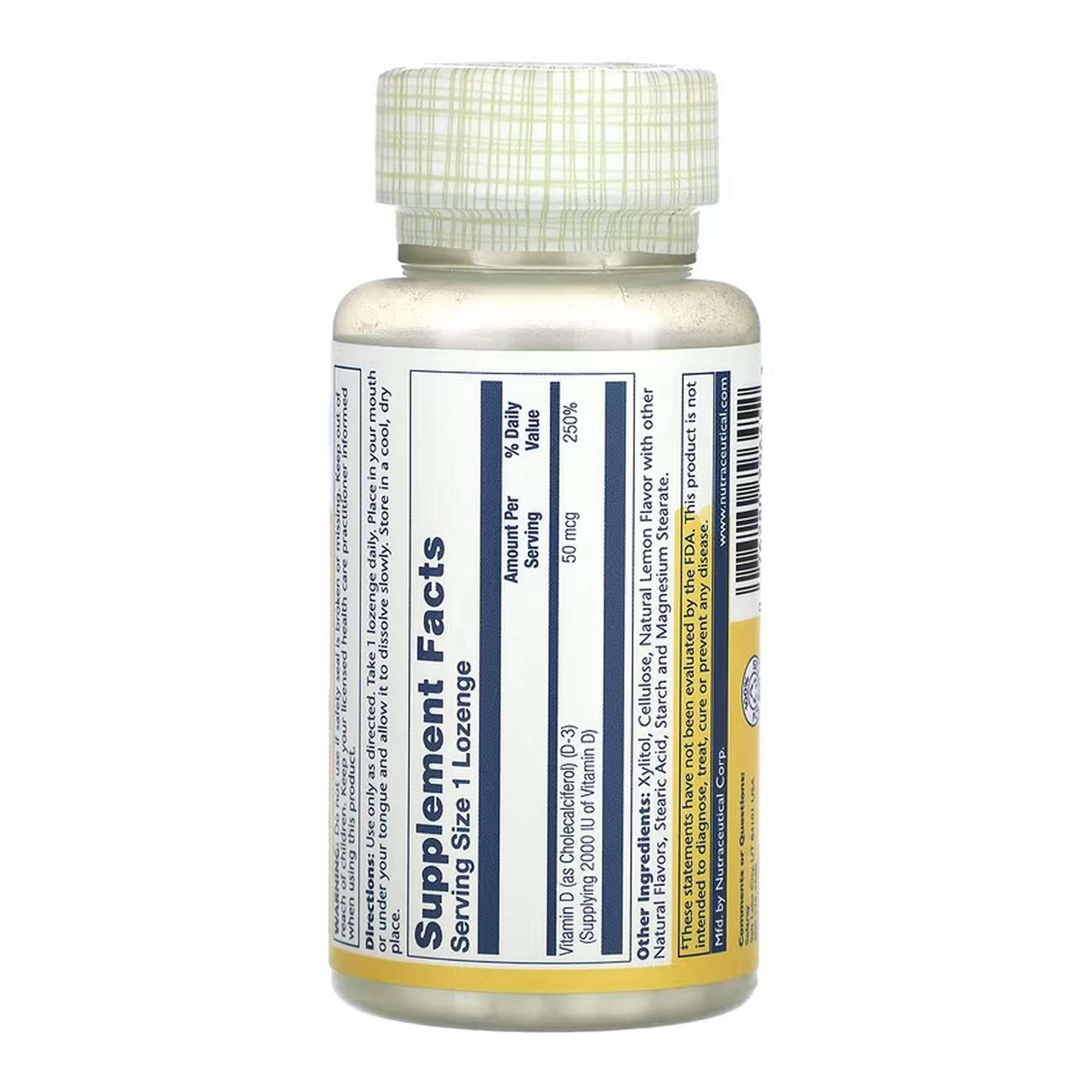 Vitamin D-3 50mcg - 60 lozenges - Зображення 2