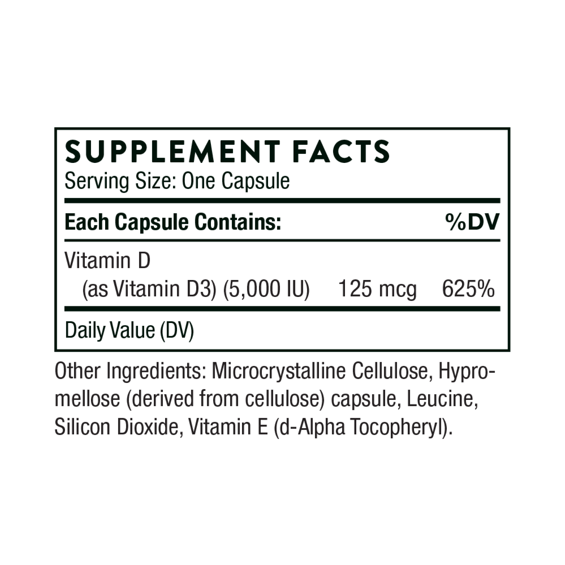 Vitamin D-5000 NSF - 60 caps - Зображення 2
