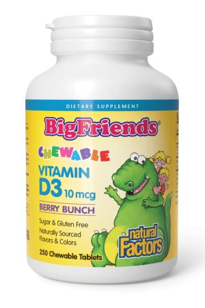Vitamin D3 10 mcg (400 IU) - 250 tabs Berry Bunch