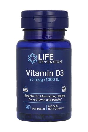 Vitamin D3 25 mcg (1000 IU) - 90 softgels