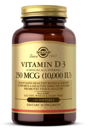 Vitamin D3 250mcg (10 000IU) - 120 softgels