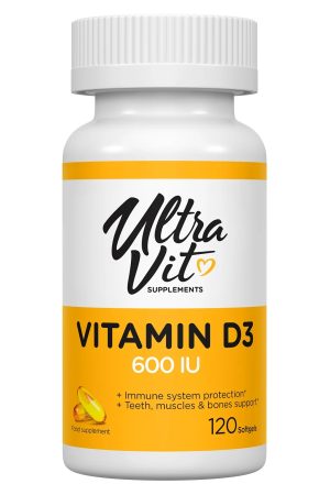 Vitamin D3 600 IU - 120 softgels
