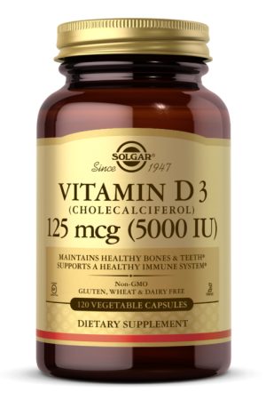 Vitamin D3 (Cholecalciferol) 125 mcg (5,000 IU) - 120 vcaps