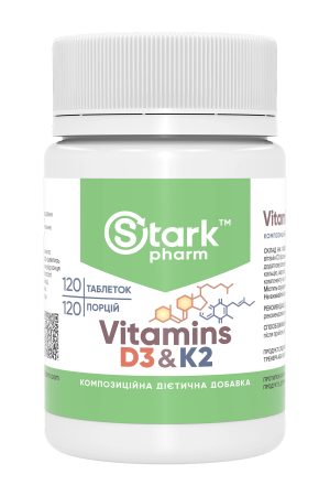 Vitamin D3 & K2 - 120 tabs