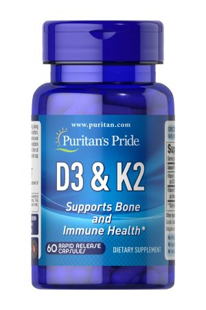 Vitamin D3 & K2 - 60 caps