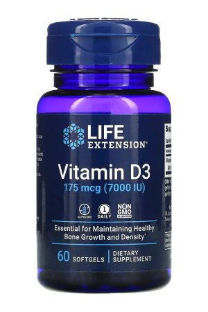 Vitamin D3 175 mcg (7000 IU) - 60 softgels