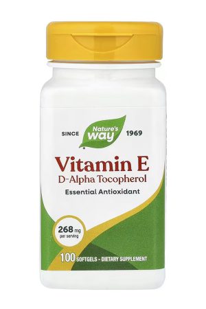 Vitamin E D-Alpha Tocopherol - 100 Softgels