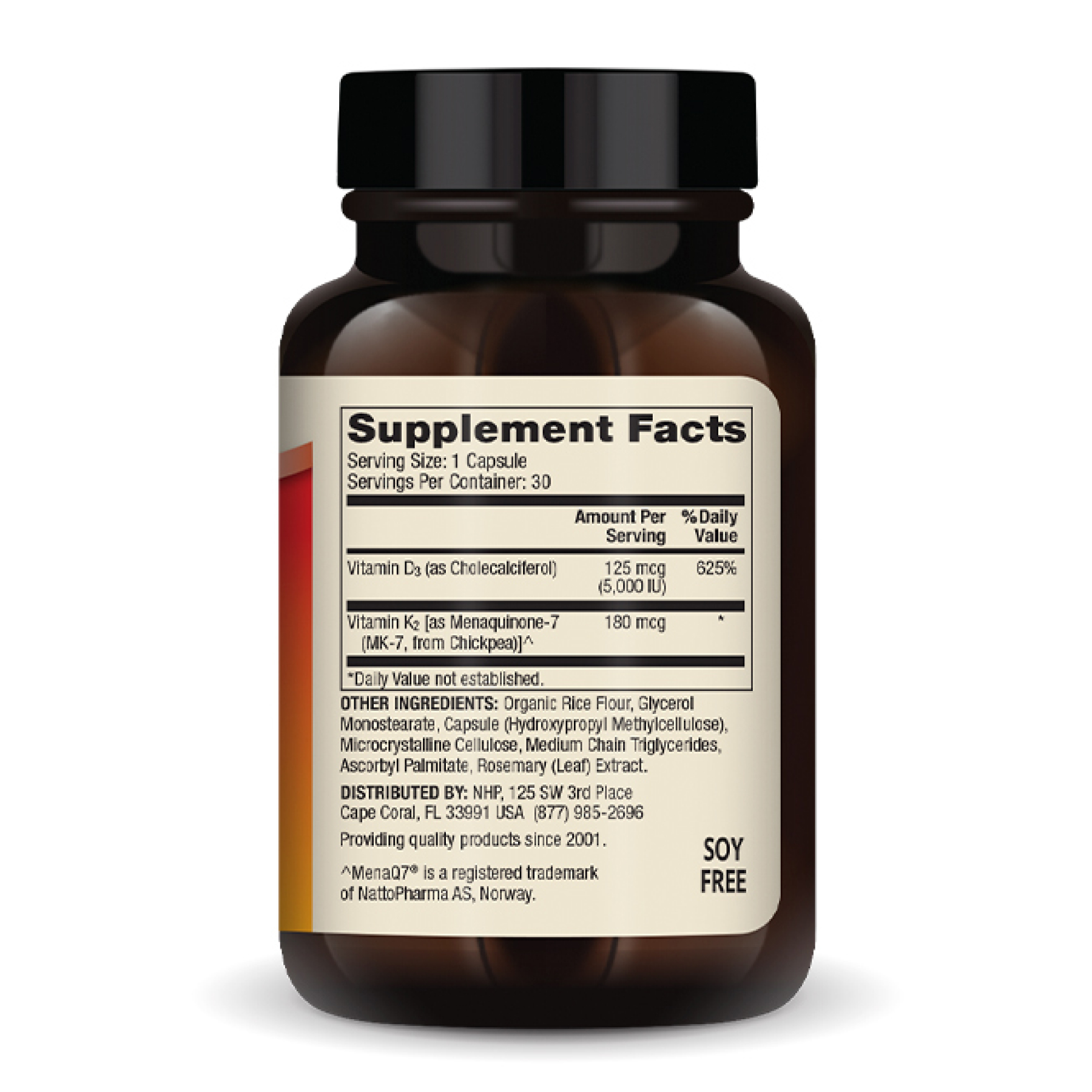 Vitamins D3 & K2 - 30 caps - Зображення 2