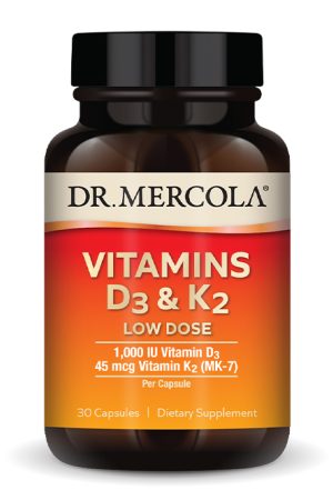 Vitamins D3 & K2 Low Dose - 30 caps