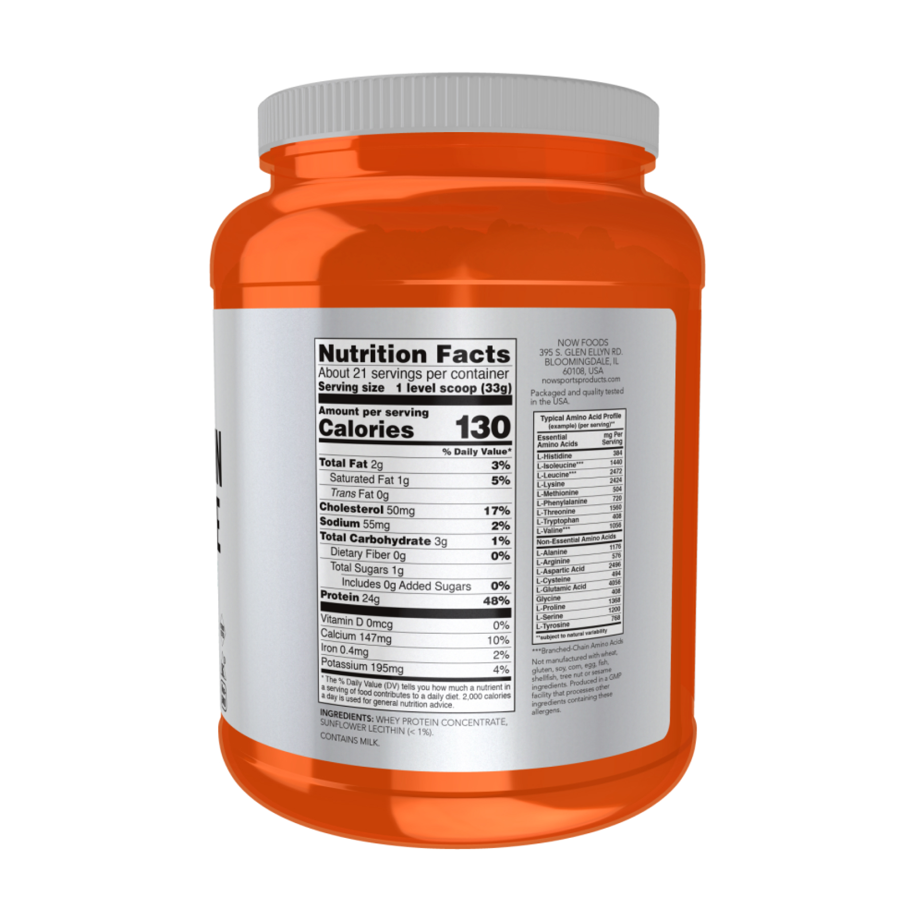 Whey Protein Concentrate - 680g Unflavored - Зображення 2