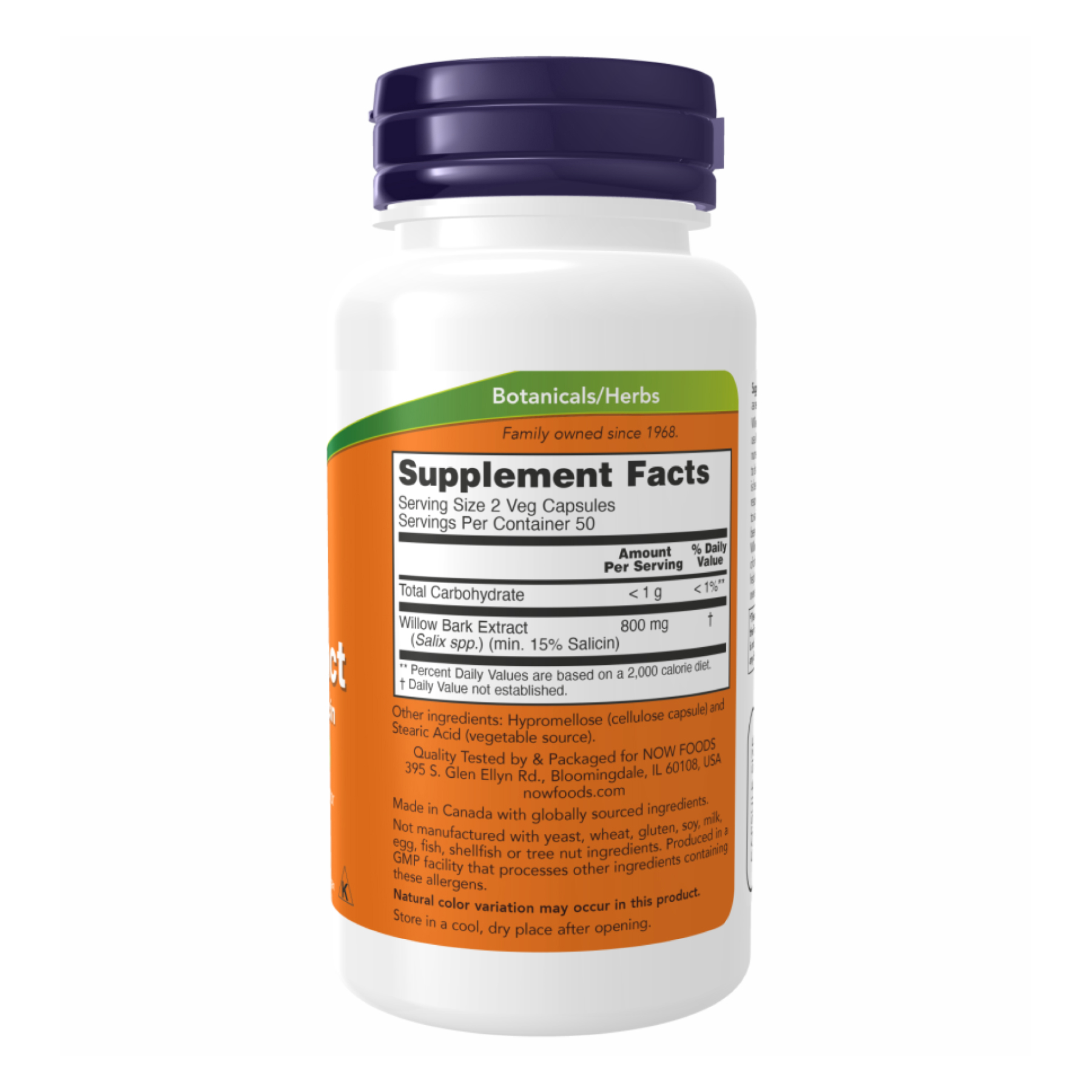 Willow Bark Extract 400mg - 100 vcaps - Зображення 2