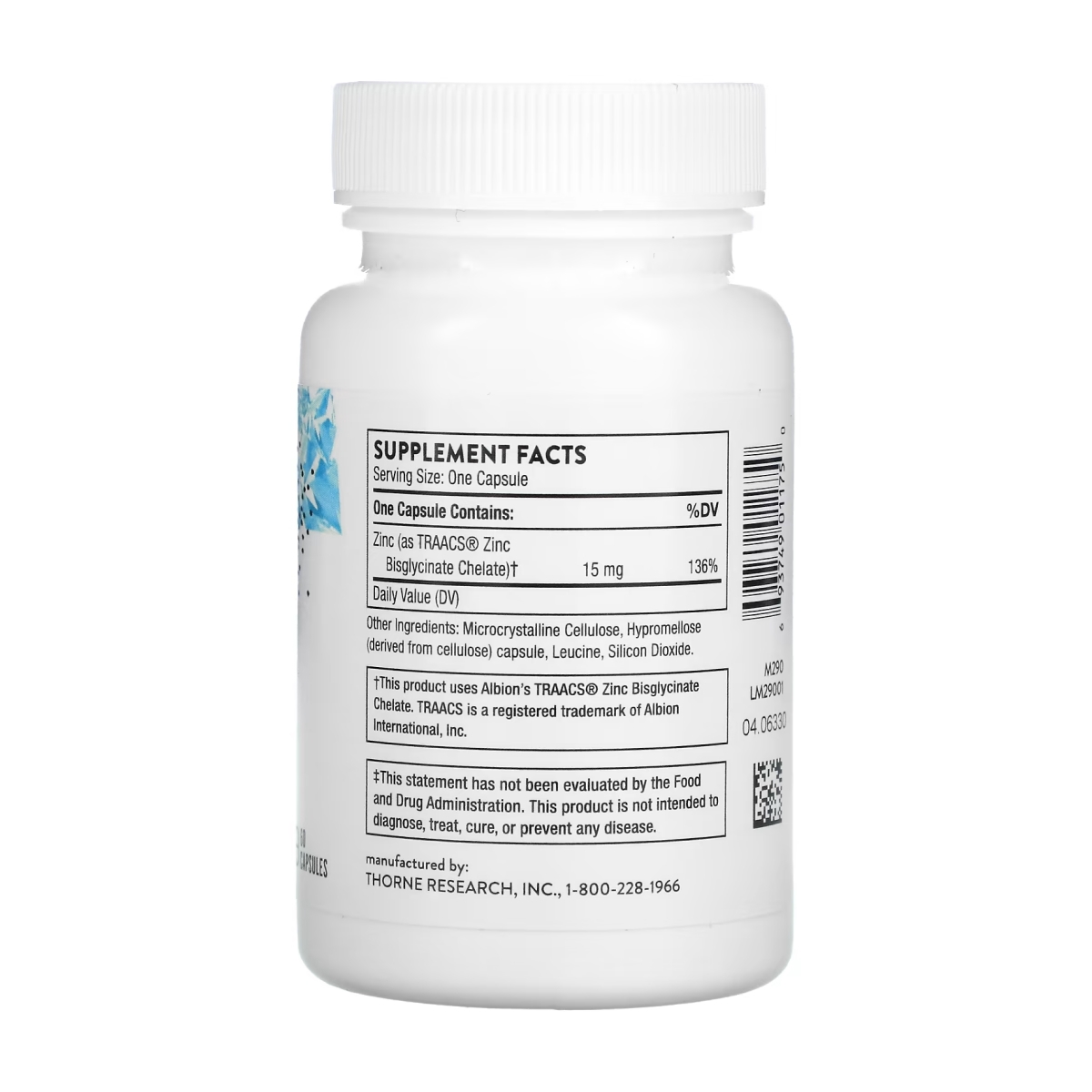 Zinc Bisglycinate 15mg - 60 caps - Зображення 2