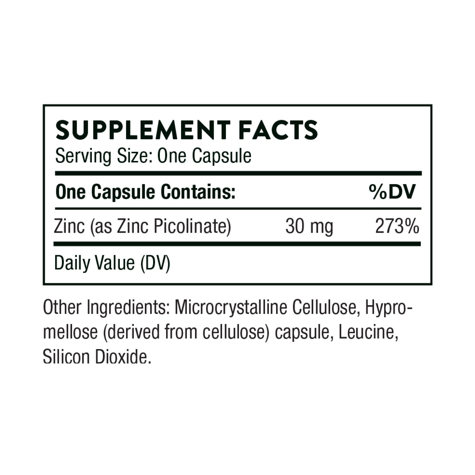 Zinc Picolinate 30 mg - 60 caps - Зображення 2