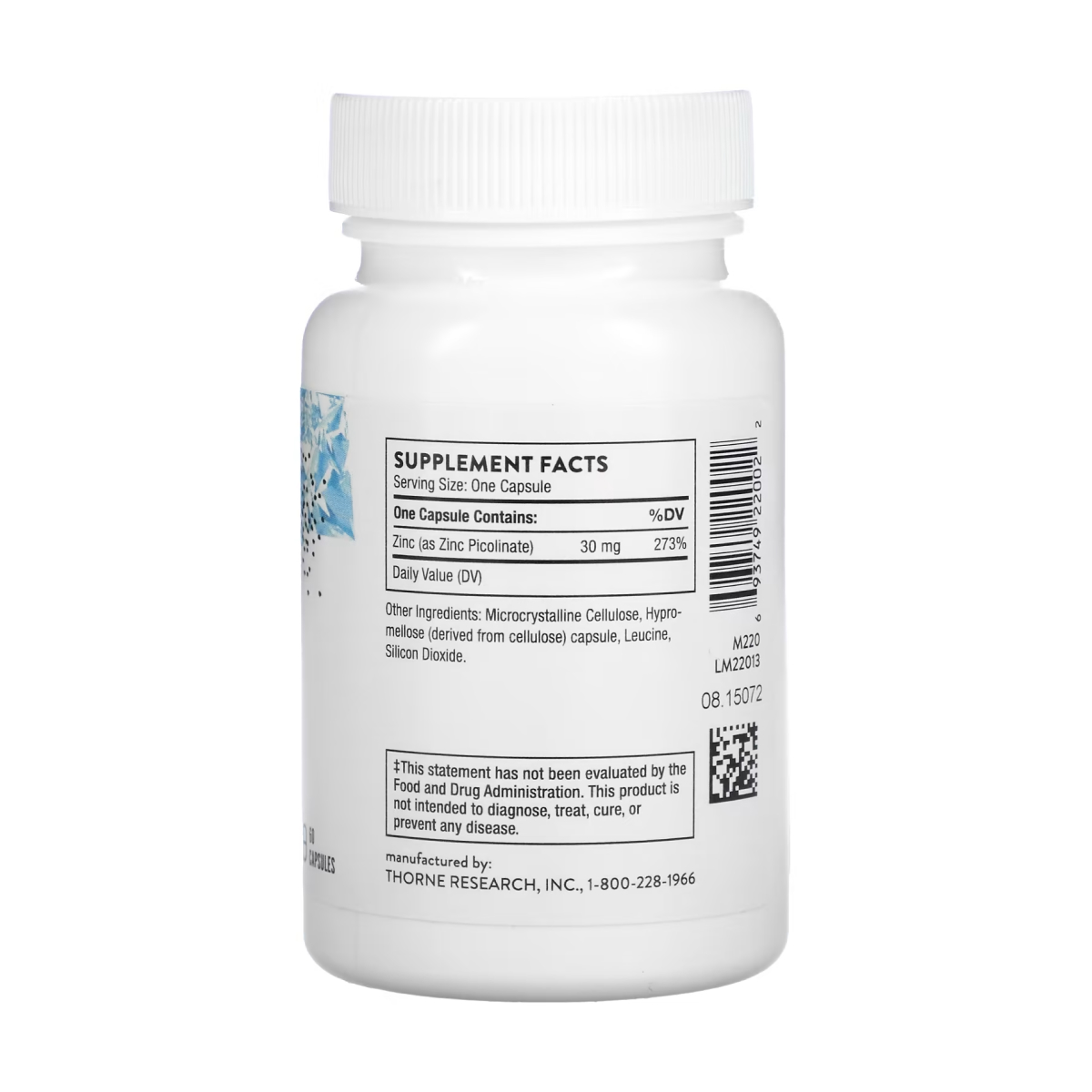 Zinc Picolinate 30 mg - 60 caps - Зображення 2