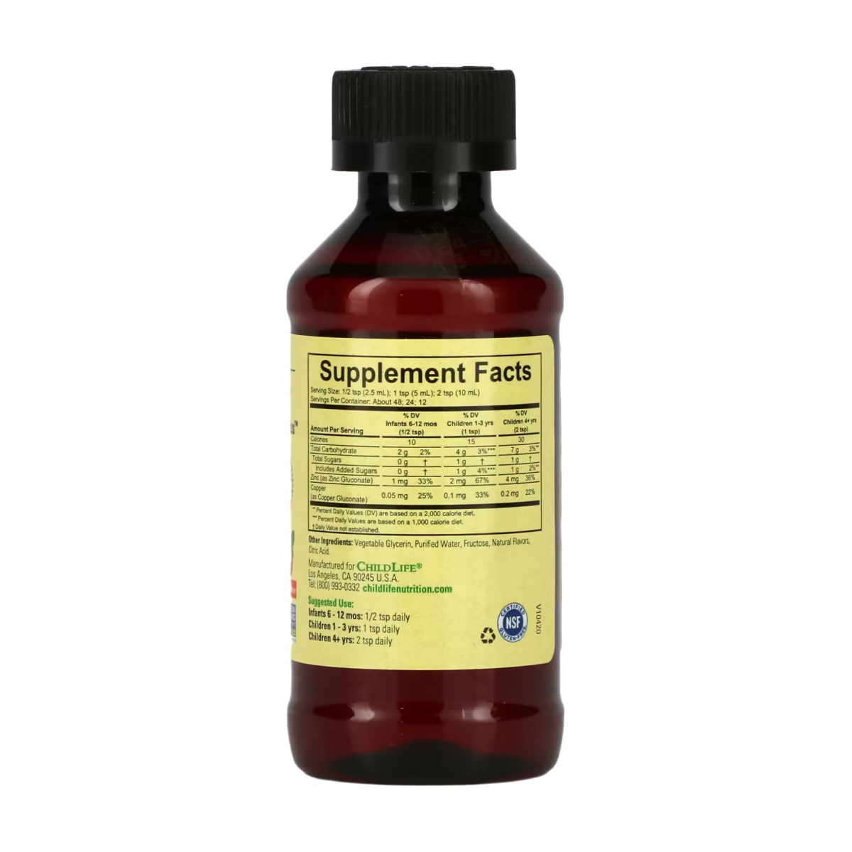 Zinc Plus Liquid - 118ml Natural Mango Strawberry - Зображення 2