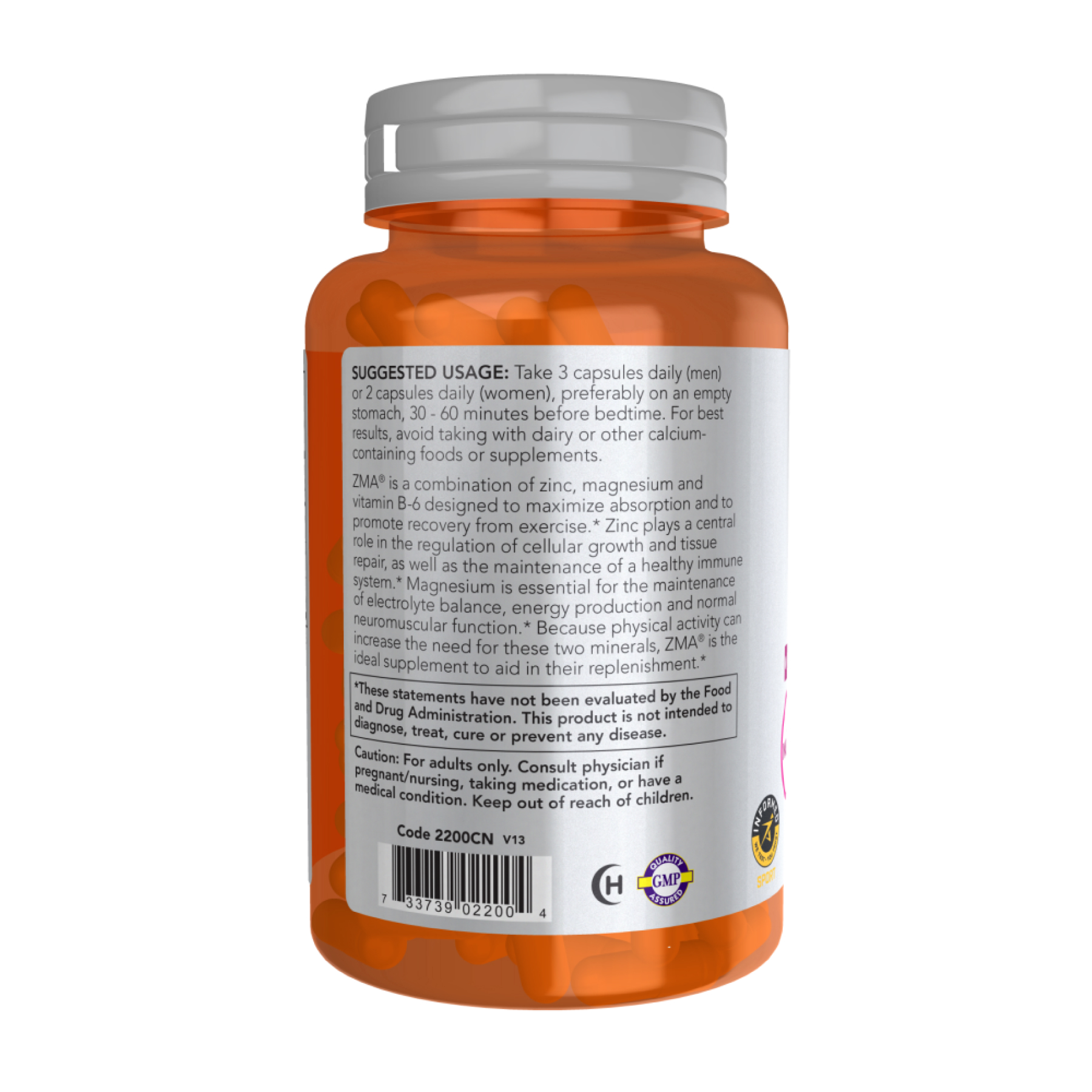 ZMA® 800mg - 180 vcaps - Зображення 3