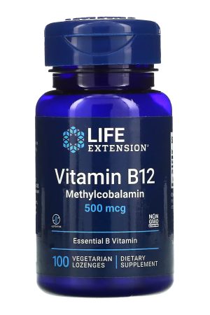 B12 500 mcg - 100 lozenges (Пошкоджена банка)