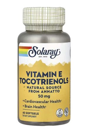 Vitamin E Tocotrienols, Annatto 50mg - 60 softgels (До 10.26)