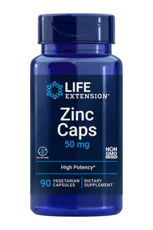 Zinc Caps 50mg - 90 veg caps (Пошкоджена банка)