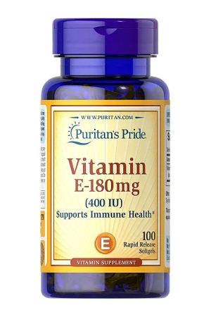 Vitamin E-180mg 400 IU - 100 softgels