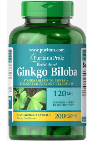 Ginkgo Biloba Standardized Extract 120mg - 200caps