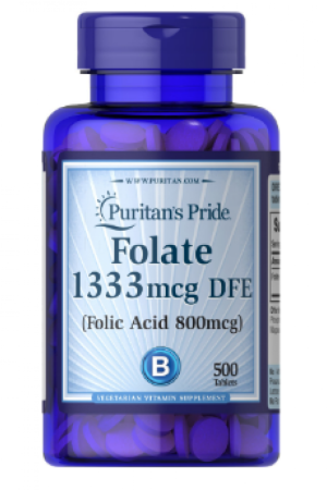 Folate 1333mcg DFE (Folic Acid 800 mcg) - 500 tabs