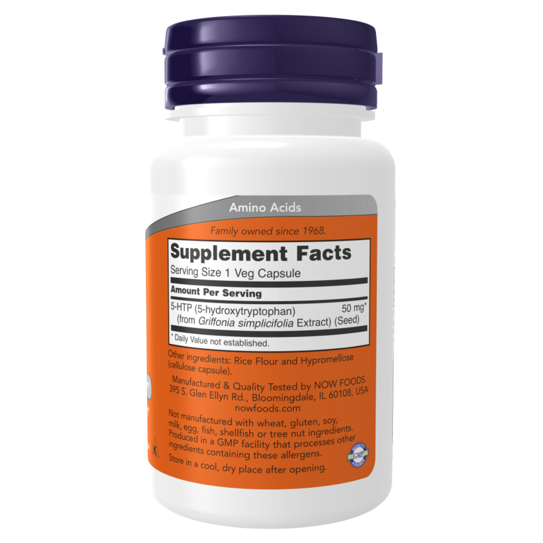 5-HTP 50mg - 30 vcaps (Пошкоджена банка) - Зображення 2