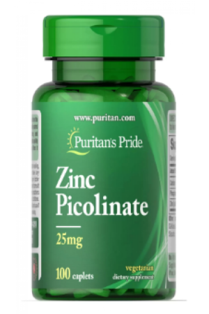 Zinc Picolinate 25 mg - 100 Caplets