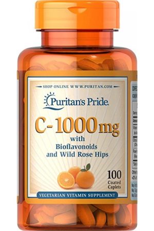 Vitamin C - 1000 mg with Bioflavonoids and Rose Hips - 100tabs