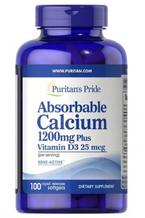 Absorbable Calcium 1200 mg Plus vitamin D3 2,5 mg - 100 Softgels