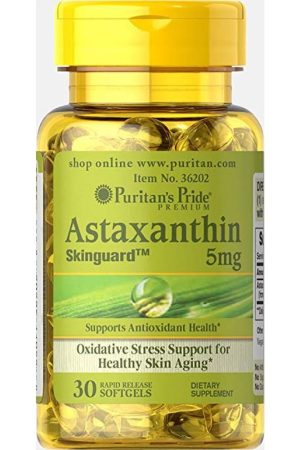 Natural Astaxanthin 5 mg - 30 Softgels