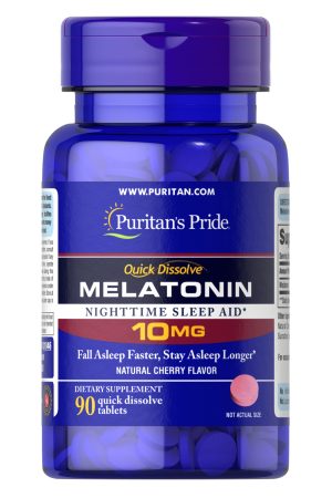 Quick Dissolve Melatonin 10mg Strawberry - 90 tabs