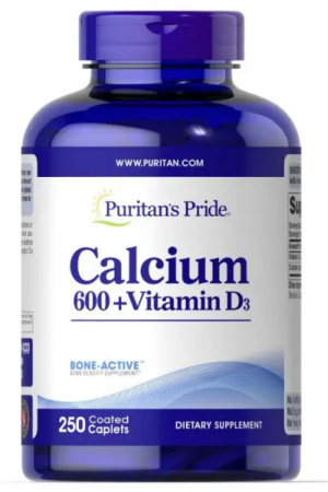 Calcium Carbonate 600mg + Vitamin D125 iu - 250 cap