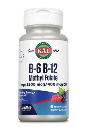 B6 B12 Methyl Folate - 60 tabs Mixed Berry (ΠΠΎΡΠΊΠΎΠ΄ΠΆΠ΅Π½Π° Π±Π°Π½ΠΊΠ°)