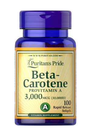 Beta-Carotene 10000 IU - 100 softgels