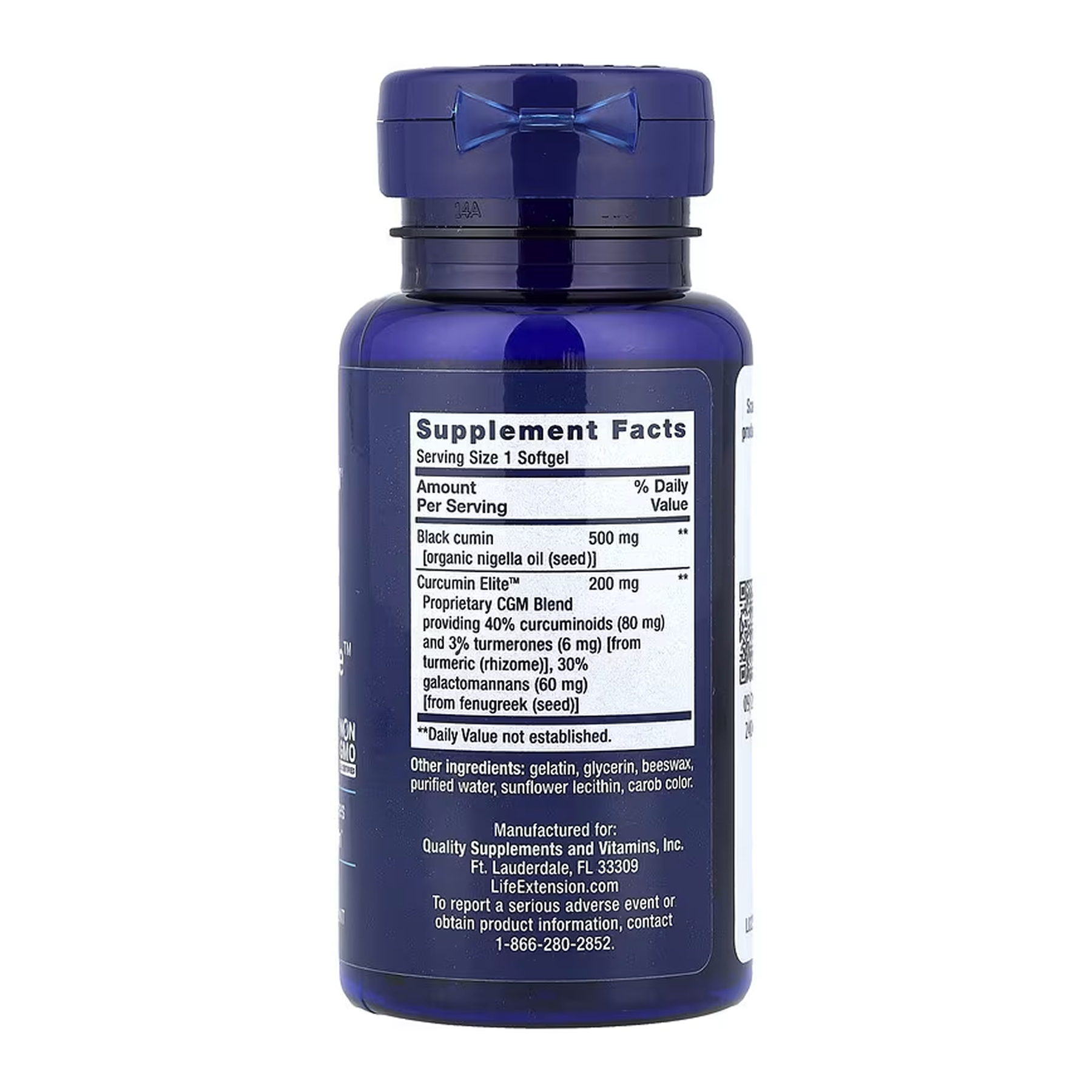 Black Cumin Seed Oil and Curcumin Elite™ - 60 softgels (До 12.26) - Зображення 2