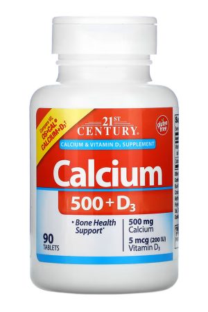 Calcium 500 mg + D3 - 90 tabs