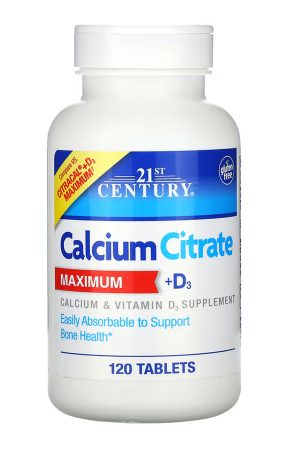 Calcium Citrate + D3 Max - 120 tabs (Пошкоджена банка)